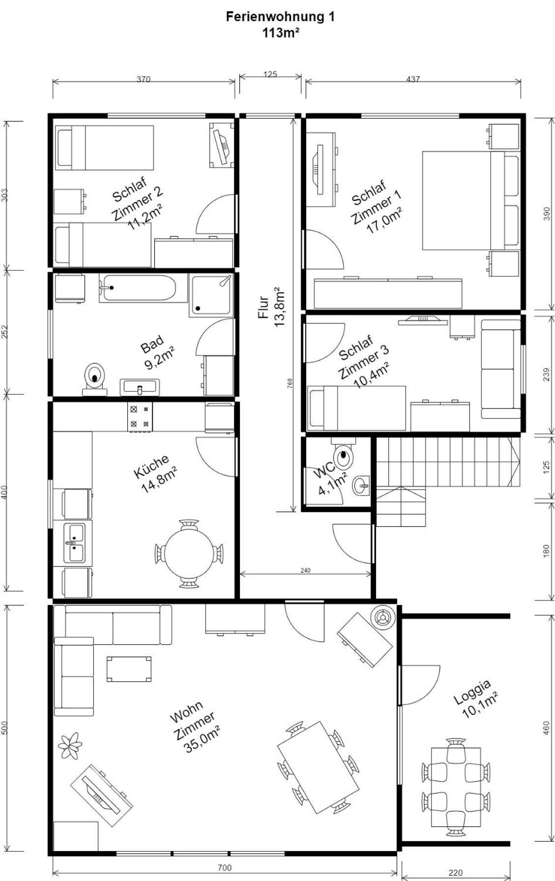Ferienwohnung Van Den Berg Rees Habitación foto